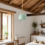 Load image into Gallery viewer, Farmhouse Pendant Light – Vanity Pendant Light With Colorful Dome Design