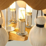 Load image into Gallery viewer, FringeAura Boho Tassel Chandelier - Large Cotton Fringe Chandelier for Dining and Living Room