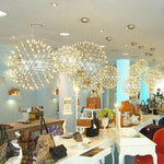 Load image into Gallery viewer, Silver Spark Ball Pendant Light