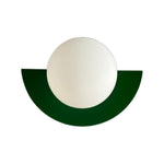 Cargar imagen en el visor de la Galería, Lámpara de pared nórdica con forma de macarrón de cristal y orbe, de metal, colorida y moderna.