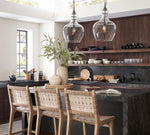 Cargar imagen en el visor de la Galería, Lámpara colgante de vidrio Lawson: vidrio reciclado moderno con diseño de cadena