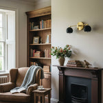 Cargar imagen en el visor de la Galería, Lámpara de tocador decorativa Metio Dome - Lámpara de pared para baño con pantalla orbe clásica