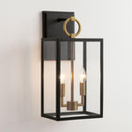 Load image into Gallery viewer, Ferrix Glass Outdoor Wall Light - Industrial Outdoor Porch Light