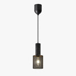Cargar imagen en el visor de la Galería, Textured Black Mesh Pendant Light 9