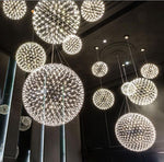 Load image into Gallery viewer, Silver Spark Ball Pendant Light