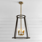 Load image into Gallery viewer, Ferrix Glass Outdoor Pendant Light - Industrial Front Porch Lighting