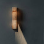 Cargar imagen en el visor de la Galería, Lámpara de Pared Rectangular Moderna de Alabastro – Aplique Minimalista para Dormitorio, Pasillo y Sala