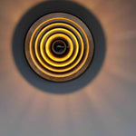 Load image into Gallery viewer, Contemporary Space Age Disk Ceiling Lamp Chrome Plated Finish