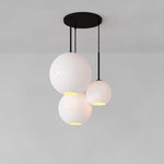 Load image into Gallery viewer, Selvion Minimalist Blown Glass Chandelier — Modern Sculptural Lighting for Dining or Living Spaces