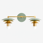Load image into Gallery viewer, Artivo Layered Dual Heads Wall Sconce – Scandinavian Minimalist Designer Wall Sconce for Vanity or Corridor