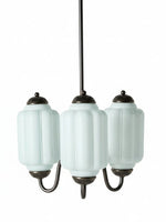 Load image into Gallery viewer, Eloise Chandelier – Milk Glass Chandelier in a Vintage Style Finish