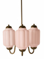 Charger l'image dans la visionneuse de galerie, Lustre Eloise – Lustre en verre laiteux au fini vintage