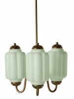 Load image into Gallery viewer, Eloise Chandelier – Milk Glass Chandelier in a Vintage Style Finish