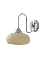 Cargar imagen en el visor de la Galería, Aplique de pared de vidrio con poste curvo Bauhaus