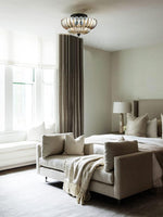 Load image into Gallery viewer, Vintage Glass Double Layer Floral Ceiling Lamp