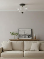 Load image into Gallery viewer, Retro Milk Semi Flush Mount Eloise Ceiling Light
