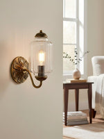 Load image into Gallery viewer, Vintage Milk Glass Sconce Bedside Hallway Eloise Wall Sconce