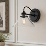 Bild in Gallery-Viewer laden, Aurenza Gebogene Arm Globe Wandlampe – Moderne Industrielle Wandleuchte für Badezimmer, Schlafzimmer und Flur