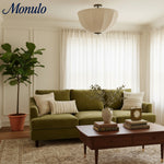Load image into Gallery viewer, Lumarys Sculptural Fabric-Wrapped Pendant Light Organic Botanical Style for Living Room
