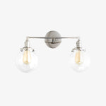 Charger l'image dans la visionneuse de galerie, Applique murale géométrique linéaire Lumio Globe – Luminaire moderne pour salle de bain, idéal pour les zones miroir et lavabo