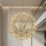 Load image into Gallery viewer, Silver Spark Ball Pendant Light