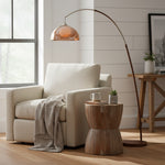 Cargar imagen en el visor de la Galería, Lámpara de pie de línea moderna y limpia Sunset Afterglow Luz minimalista para dormitorio y salón
