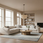 Load image into Gallery viewer, Lumarys Sculptural Fabric-Wrapped Pendant Light Organic Botanical Style for Living Room