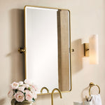 Load image into Gallery viewer, Wolvina Natural Marble Tube Sconce with Sleek Metal Details