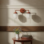 Bild in Gallery-Viewer laden, Tierlux Glass Art Deco Schminklicht – Geometrische Glas-Wandleuchte für moderne Badezimmer