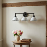 Load image into Gallery viewer, Conique Metal Vintage Dual Shade Wall Sconce – Farmhouse Style Lighting for Bathroom & Hallway