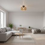 Load image into Gallery viewer, Woven Lantern Boho Radiance Rattan Ceiling Light