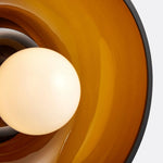 Load image into Gallery viewer, Coloria Minimalist Curved Glass Shade Wall Sconce — Contemporary Vintage Style Wall Light for Living Areas and Hotels