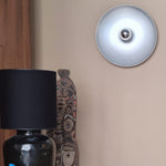 Load image into Gallery viewer, Contemporary Space Age Disk Ceiling Lamp Chrome Plated Finish
