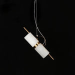 Load image into Gallery viewer, Mini Cylindrical Alabaster Pendant Light