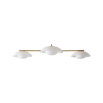 Load image into Gallery viewer, Elorina 3 Arm Rod Ceiling Light - Metal Flush Mount with Glass Shade