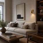 Load image into Gallery viewer, Vintage Brass Adjustable Wall Sconce with Cone and Bell Shade Options