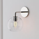 Load image into Gallery viewer, Selvion Art-Glass Globe Wall Sconce – Elegant Modern Wall Light for Bathrooms, Halls & Living Spaces