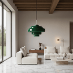 Load image into Gallery viewer, Koloro Colored Glass Shade Pendant Lamp – Adjustable Suspension Modern Interior Lighting Fixture