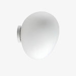 Cargar imagen en el visor de la Galería, Lámpara de pared y techo con silueta de guijarro orgánico Stonea, luz de vidrio contemporánea para el hogar N16