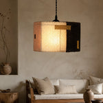 Bild in Gallery-Viewer laden, Natural Loofah Woven Pendant Lamp Wabi Sabi Patchwork Hanging Light