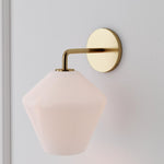Load image into Gallery viewer, Merin Sculptural Glass Wall Lamp – Geometric Modern Wall Sconce for Bedrooms & Hallways