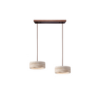 Charger l'image dans la visionneuse de galerie, Suspension en pierre travertin style Wabi Sabi