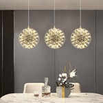 Load image into Gallery viewer, Silver Spark Ball Pendant Light