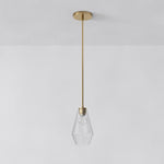 Load image into Gallery viewer, Merin Geometric Glass Chandelier – Modern Architectural Lighting for Dining Room or Foyer