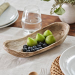 Load image into Gallery viewer, Distressed Paulownia Wood Boat-Shaped Serving Tray scene 2
