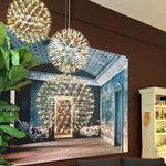 Load image into Gallery viewer, Silver Spark Ball Pendant Light