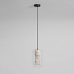 Charger l'image dans la visionneuse de galerie, Suspension en verre et albâtre