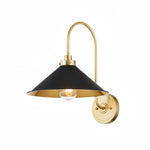 Load image into Gallery viewer, Contemporary Vintage Wall Sconce with Curved Structure for Bedroom Living Room and Hallway