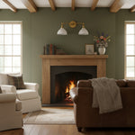 Load image into Gallery viewer, Conique Metal Vintage Dual Shade Wall Sconce – Farmhouse Style Lighting for Bathroom & Hallway