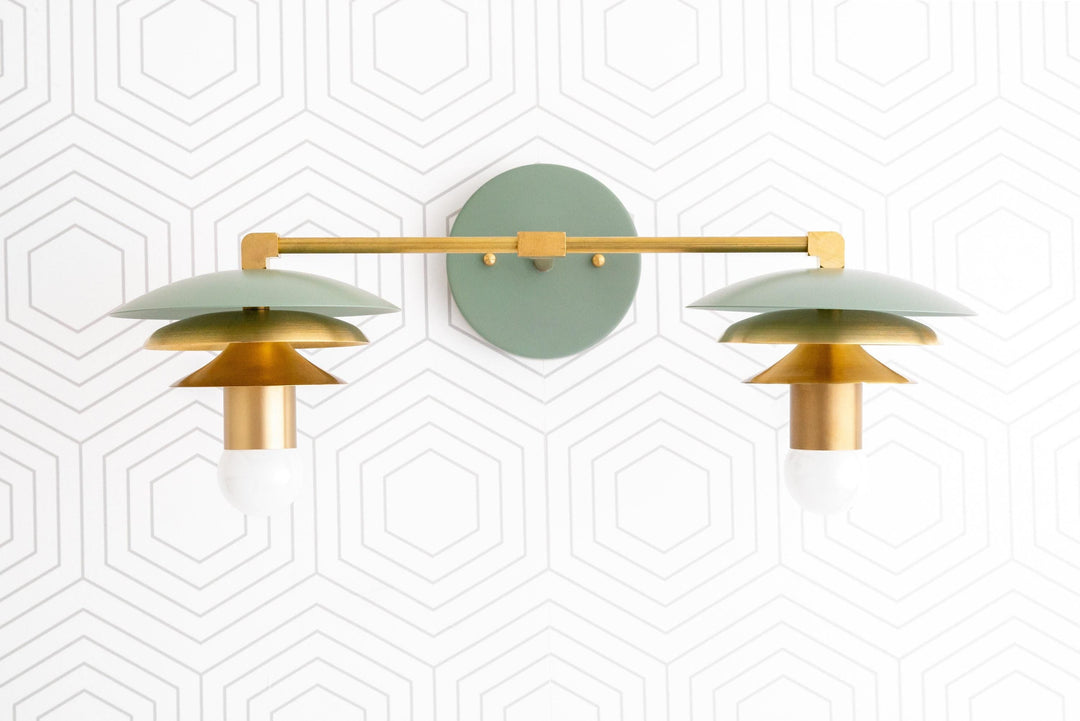 Artivo Layered Dual Heads Wall Sconce – Scandinavian Minimalist Designer Wall Sconce for Vanity or Corridor